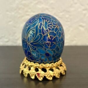 Cloisonné Egg With Stand